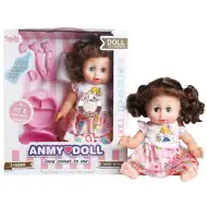 Smeđokosa lutka sa zvukom i dodacima