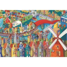 Sneaky Peekers: Amsterdam UFT 1000kom puzzle - Trefl slika 2