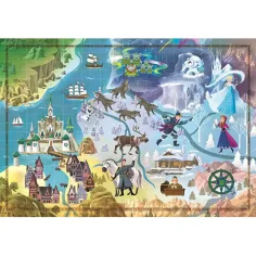 Snježno kraljevstvo karta puzzle 1000kom - Clementoni slika 2