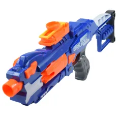 Soft Bullet Gun: Električna strojnica s okretnim spremnikom i ispaljivanjem spužve s patronama 55 cm slika 2