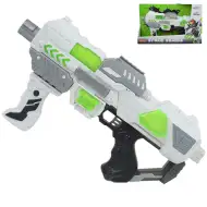 Space Series: Bijelo svemirsko oružje s osloncem, svjetlom i zvukom 40 cm