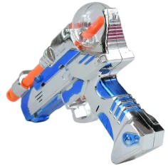 Space Warrior: Električna kromirana svemirska puška sa svjetlom i zvukom 24cm slika 2