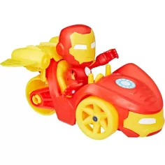 Spider-Man: Póki i njegovi čudesni prijatelji - Iron Man akcijska figura s vozilom - Hasbro slika 2