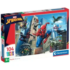 Spider-Man Super Color puzzle 104 kom - Clementoni