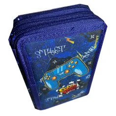 Spirit: Game Over gamer uzorak trodijelni punjeni pencil case 28 kom. slika 2