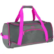 Spirit: Gym sportska torba neonska ružičasto-siva 20x51x23cm