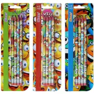 Spirit: Happy grafitne olovke sa gumicom 4kom - razne vrste