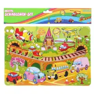 Spirit: Kreativni plastični šablon sa vozilima