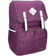 Spirit: Ljubičasti ruksak s bijelim naramenicama 47x33x17cm