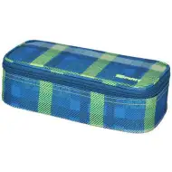 Spirit: My Bag plava karirana ovalna pernica 23x10cm