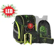 Spirit: Panther 3D uzorak, školska torba sa LED kopčom, set ruksaka od 5 komada