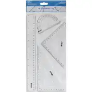 Spirit: Prozirna ravnala set od 4kom