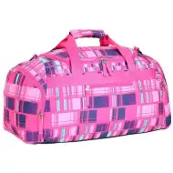 Spirit: Ružičasta karirana sportska torba 55x31x41cm