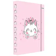 Spirit: Ružičasta mapa sa uzorkom mačića sa gumom A/4