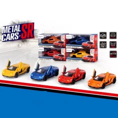 Metalni sportski automobil na povlačenje s svjetlom i zvukom 1/43