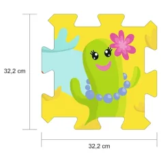 Spužvaste puzzle uzorak kaktusa - Terfl slika 2