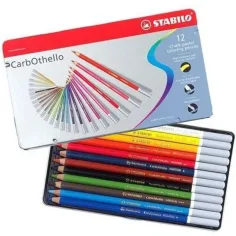 Stabilo: CarbOthello drvene bojice u metalnoj kutiji 12kom slika 2