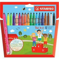 Stabilo: Trio A-Z flomasteri 18kom