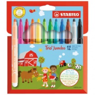 Stabilo: Trio Jumbo flomasteri 12kom