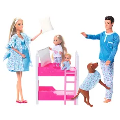 Steffi Love – Obiteljska igračka set za pidžama zabavu - Simba Toys slika 3