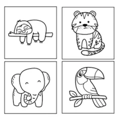 Sticker Art: Set naljepnica za bojanje životinja - Comansi slika 2