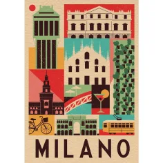 Stil u gradu Milano 1000-dijelni puzzle - Clementoni slika 2