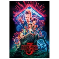 Stranger Things 3. sezona 1000 komada puzzle s posterom - Clementoni slika 2