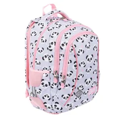 St.Right Grey Panda ružičasto-siva panda print školska torba s tri odjeljka, ruksak 39x27x17cm slika 5