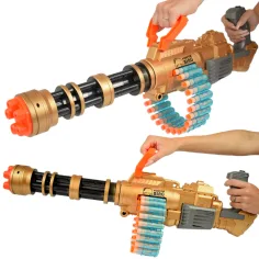 SuperShoot: Elektronička golema strojnica za spužvaste projektile s patronama i baterijom 70 cm slika 9