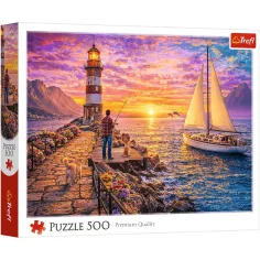 Svjetionik u zalasku sunca 500-dijelni puzzle - Trefl