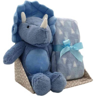 SweetDreams: Pokrivač i plišani triceratops plave boje