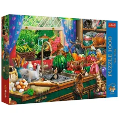 Tea Time Zločesti mačići 1000 komada premium puzzle - Trefl