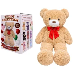 Teddy Greetings: Honey Hugs plišani medo bijela poklon kutija 120cm
