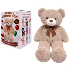 Teddy Greetings: Oat Cheer plišani medo bijeli u poklon kutiji 120cm
