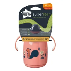Tommee Tippee: Superstar čaša za pitje ružičaste boje 300ml (6 mj+)