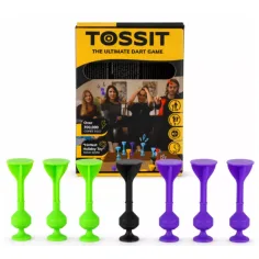 Tossit Starter Pack ljubičasto-zeleni silikonski pikado s usisnim čepovima