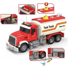 ToyStar kamion spremnik goriva u crvenoj boji sa svjetlosnim i zvučnim efektima 36 cm slika 2