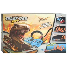 Track Car:  Trkaća staza s dinosaurima s 2 petlje od 360 stupnjeva i 2 automobila na povlačenje 1/64 slika 2