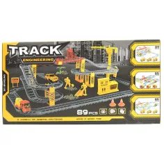Track Engineering set trkaće staze s građevinskim strojevima i radnicima, set od 89 komada slika 2