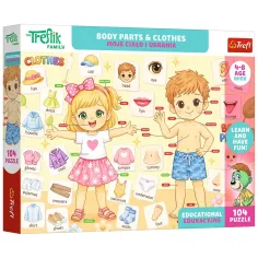 Treflik Dijelovi i odjeća edukativni 104-dijelni puzzle - Trefl