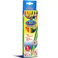 Trokut Jumbo bojice, set sa šiljilom 6 kom. - Carioca