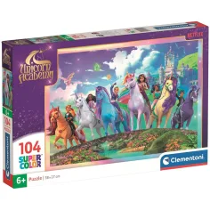 Unicorn Akadémija tim 104-dijelni Supercolor puzzle - Clementoni