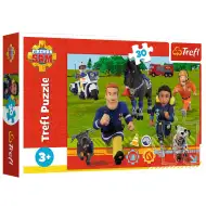 Vatrogasac Sam: Spreman za pomoć puzzle od 30 dijelova - Trefl