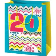 Velika ekskluzivna poklon vrećica sa uzorkom 20 27x14x33cm