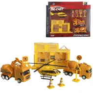 Velika konstrukcija s vozilima, zgradom i helikopterom za igru ​​od 9 dijelova