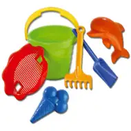 Veliki set za igru u pijesku, valovitom kanticom od 6 dijela - D-Toys