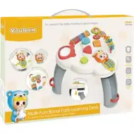 Višenamjenski dječji stol sa zvukom sivo-bijele boje