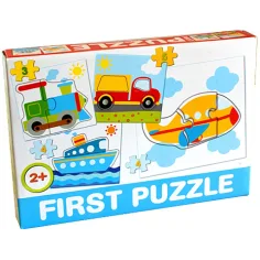 Puzzle za bebe s vozilima - D-Toys