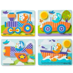 Vozila velike drvene puzzle - Melissa & Doug slika 3