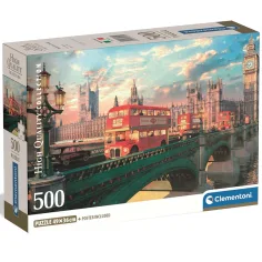 Westminsterski most u zalasku sunca 500-dijelni HQC kompakt puzzle - Clementoni